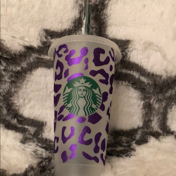 Starbucks Beautiful cheetah print custom cup - Picture 12 of 16